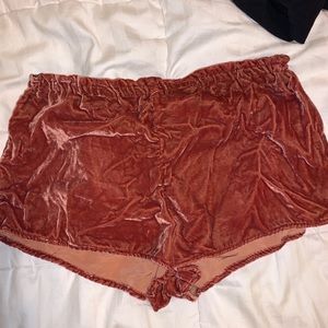 Velvet shorts